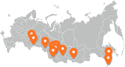 Карта представительств