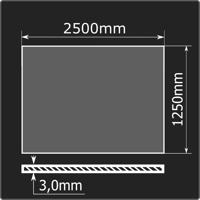 Купить Лист горячекатаный 3,0*1250*2500 ст.3сп Феррум ГОСТ 16523-97 в Красноярске оптом и в розницу