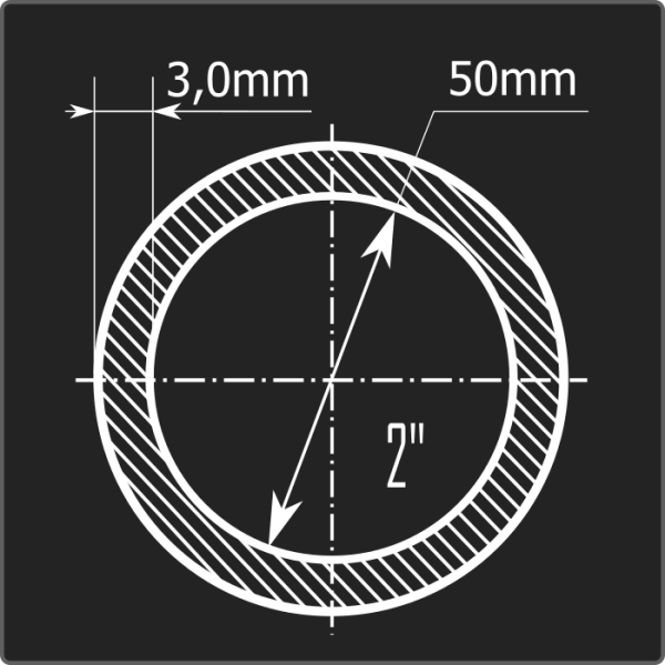 Труба ВГП 50*3,0 ст.08кп Феррум 6м ГОСТ 3262-75