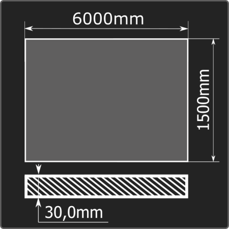 Лист горячекатаный 30*1500*6000 ст.3сп ГОСТ 14637-89