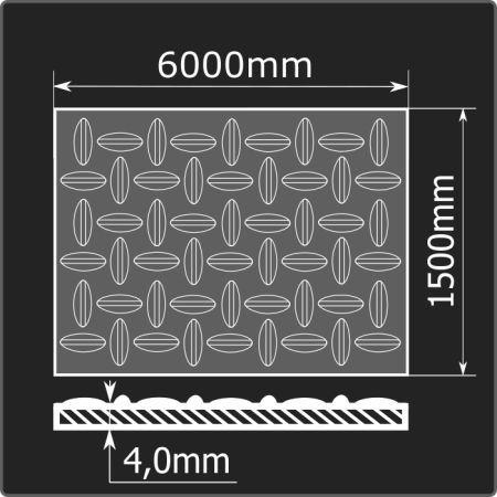 Лист рифленый 4,0*1500*6000 ст.3сп ММК ГОСТ 8568-77 чечевица Лист рифленый 4,0*1500*6000 ст.3сп ММК ГОСТ 8568-77 чечевица