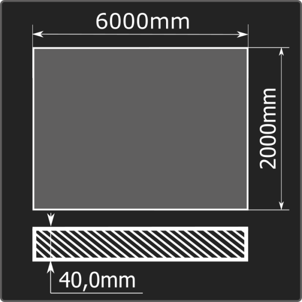 Лист горячекатаный 40*2000*6000 ст.3сп ГОСТ 14637-89